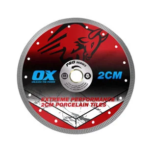 OX PRO 230mm Porcelain 2cm Diamond Cutting Blade 22mm Bore Ref 2CM-230/22