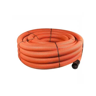 Orange Plain Ducting Pipe x 50m Coil 50/63mm Ref 29037