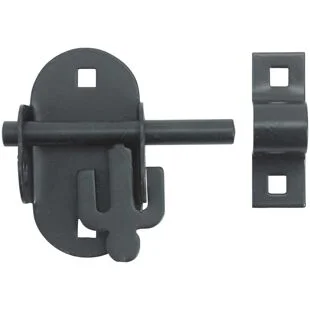 Perry No.4A Oval Padlock Bolt - Black