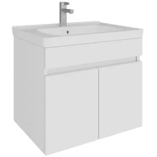 Pino 60Cm Wall Hung Vanity Set 1Th 2 Doors White