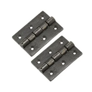 Prepacked 2no Cast Butt Hinge 75mm (3) Self Colour Ref G-200