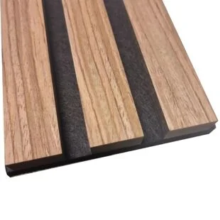 Light Oak Acoustic Slat Wall Panel