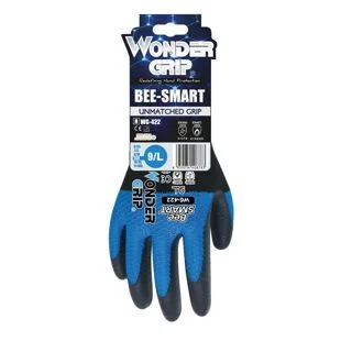 Wonder Grip Bee-Smart Glove Black And Blue (Size 8 / Medium) Ref WG-422