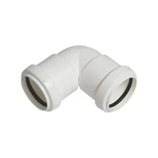 Floplast Push-fit Knuckle Bend White 40mm x 90 Deg