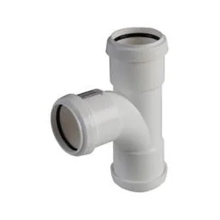 Floplast Push-fit Swept Tee White 32mm x 91.25 Deg