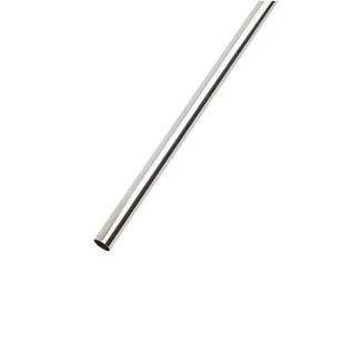 Wardrobe Rail 25mm x 2400mm (8ft) Chrome Plated Ref LCT2524