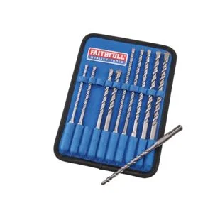 Faithfull 10 Piece SDS Drill Bit Set