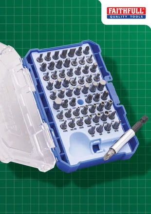 Faithfull 61 Piece Screwdriver Bit Set Ref XMS25BSET61