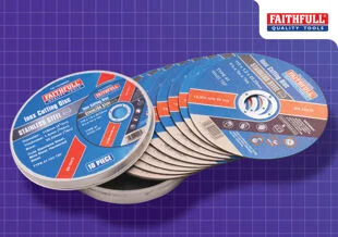 Faithfull 10 Piece 115mm INOX Cut Off Wheels Ref XMS25CUTOFF