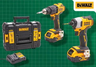 Dewalt 18V Combi Drill & Impact Driver Inc. 2 x 5.0Ah Li-Ion Batteries XMS25DEWPACK