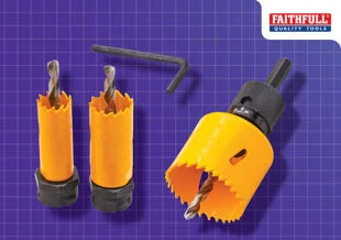Faithfull Quick Change Holesaw Set Ref XMS25HOLESAW