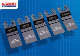 Faithfull 5 Piece Multi-Tool Blade Set Ref XMS25MULTI5