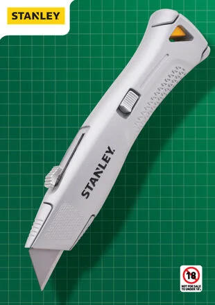 Stanley Retractable Pro Knife with 10 Blades Ref XMS25PROKNIF
