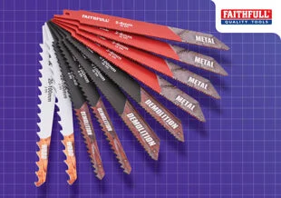 Faithfull 10 Piece Sabre Saw Blade Set Ref XMS25SABRE