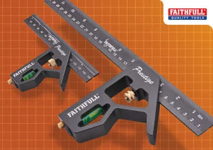 Faithfull 150mm (6) & 300mm (12") Combi Square Set Ref XMS25SQSET