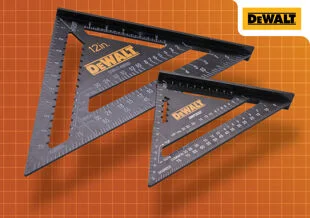 Dewalt 175mm (7) & 300mm (12") Rafter Square Twin Pack Ref XMS25SQTWIN