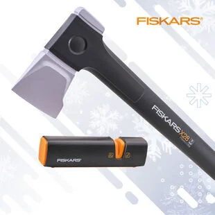 Fiskars Splitting Axe And Sharpener XMS26AXE