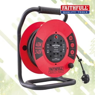 Faithfull Cable Reel - 40M Open Reel XMS26CR40M