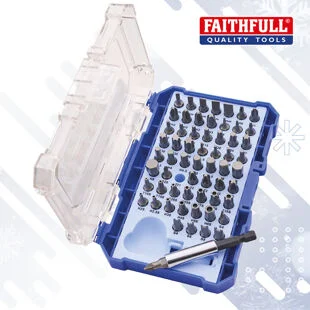 Faithfull  S/Driver Bit Set Cv 61Pc (Single)S XMS26SBIT61