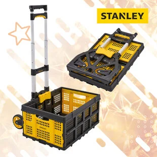 Stanley Folding Hand Truck With Basket XMS26TROLLEY