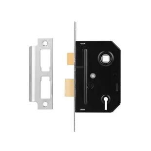 Essentials 3 Lever Sashlock Polish Brass 2.5 "