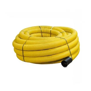 TWDU Yellow (Gas) Plain Ducting Pipe x 50m Coil 94/110mm Ref 29050