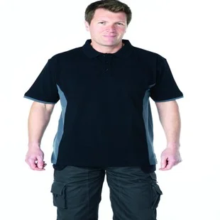 Apache Dry Max Polo Shirt Grey / Black Large