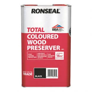 Ronseal Total Black Wood Preserver 5Ltr Ref 38593