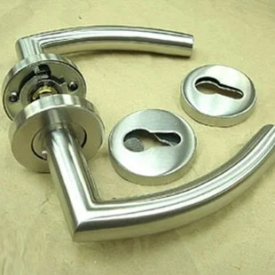 Boxed set of Lever Handles 19mm S/S (incl latch and hinges) Ref DL2554