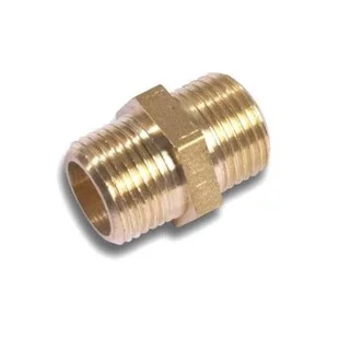 BF280 Brass Hexagonal Nipple 3/8"