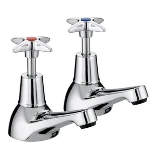 Bristan Club Cross Head Bath Taps VAX 3/4 C