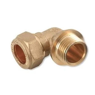 PC13P Male Compression Elbow 22mm x 1"