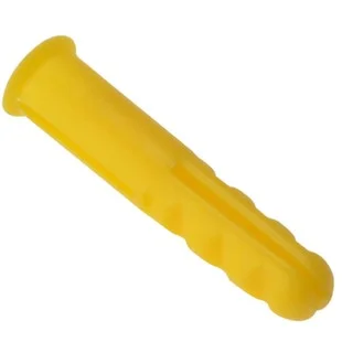 Yellow Expansion Wall Plugs Trade Pack 1000no Ref EXP2 (3 - 4g / 3mm Screw, 5mm Drill)