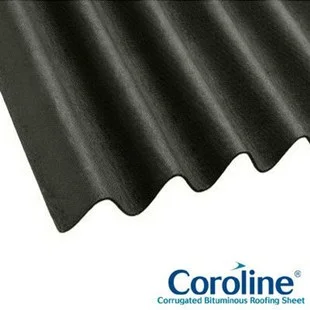 Coroline Corrugated Bitumen Sheet 2mtr x 950mm Black REF CBS
