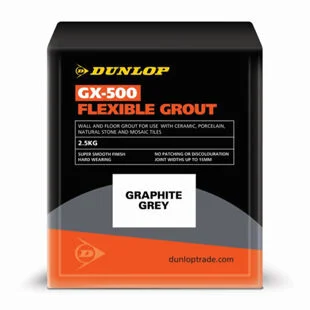 Dunlop GX-500 Flexible Grout Graphite Grey 2.5kg Ref 25949
