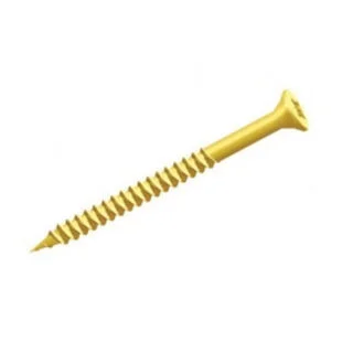 Electro Brass Twinthread Woodscrews 1 No 7 Pozi