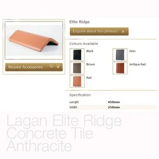 Breedon Elite Ridge Tile Anthracite
