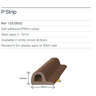 Exitex P Strip Pack White 5Mtr Roll
