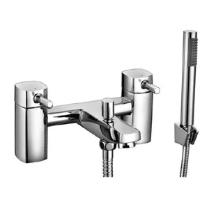 Forme Bath Shower Mixer Tap Bath Shower Mixer With Shower kit & Wall bracket 0.5 Bar