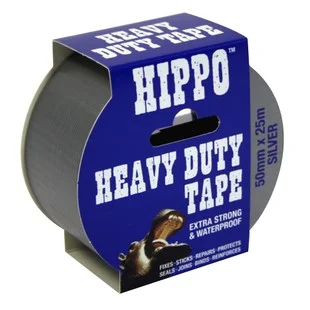 Hippo 50mm Silver Tape 25mtr Ref H18003