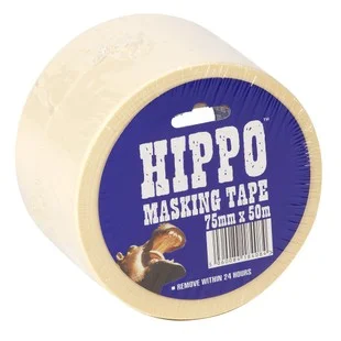 Hippo 75mm Masking Tape 50mtr Ref H18408