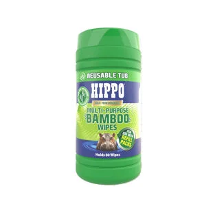 Hippo Multi Purpose Bamboo Wipes Tub 80no Ref H18735
