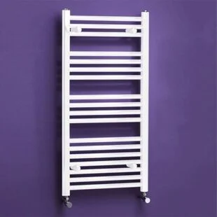 K-Rad 600mm x 800mm White Straight Towel Rail