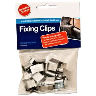 Lead Flashing fixing clips (Pack of 50) Ref : 42130060