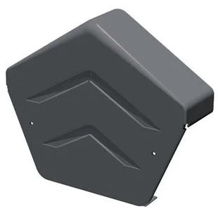 Linear Dry Verge Angled Ridge End Cap Grey Ref: GDV-END-A-BR