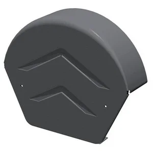 Linear Dry Verge Round Ridge End Cap Grey Ref: GDV-END-R-BR
