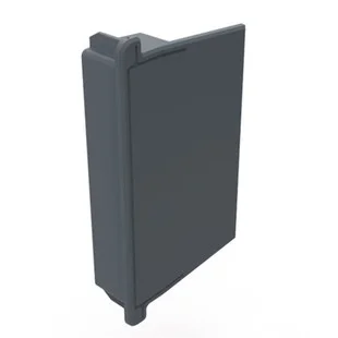 Linear Dry Verge Stop End Grey Ref GLV-EE