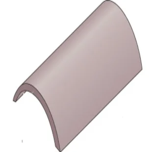 Marley Segmental Ridge Tile Smooth Grey