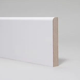 MDF 18mm x 94mm Rounded 1 Edge 9mm White Primed