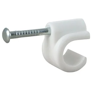 Nail In Clip (White) 15mm Ref NCW15